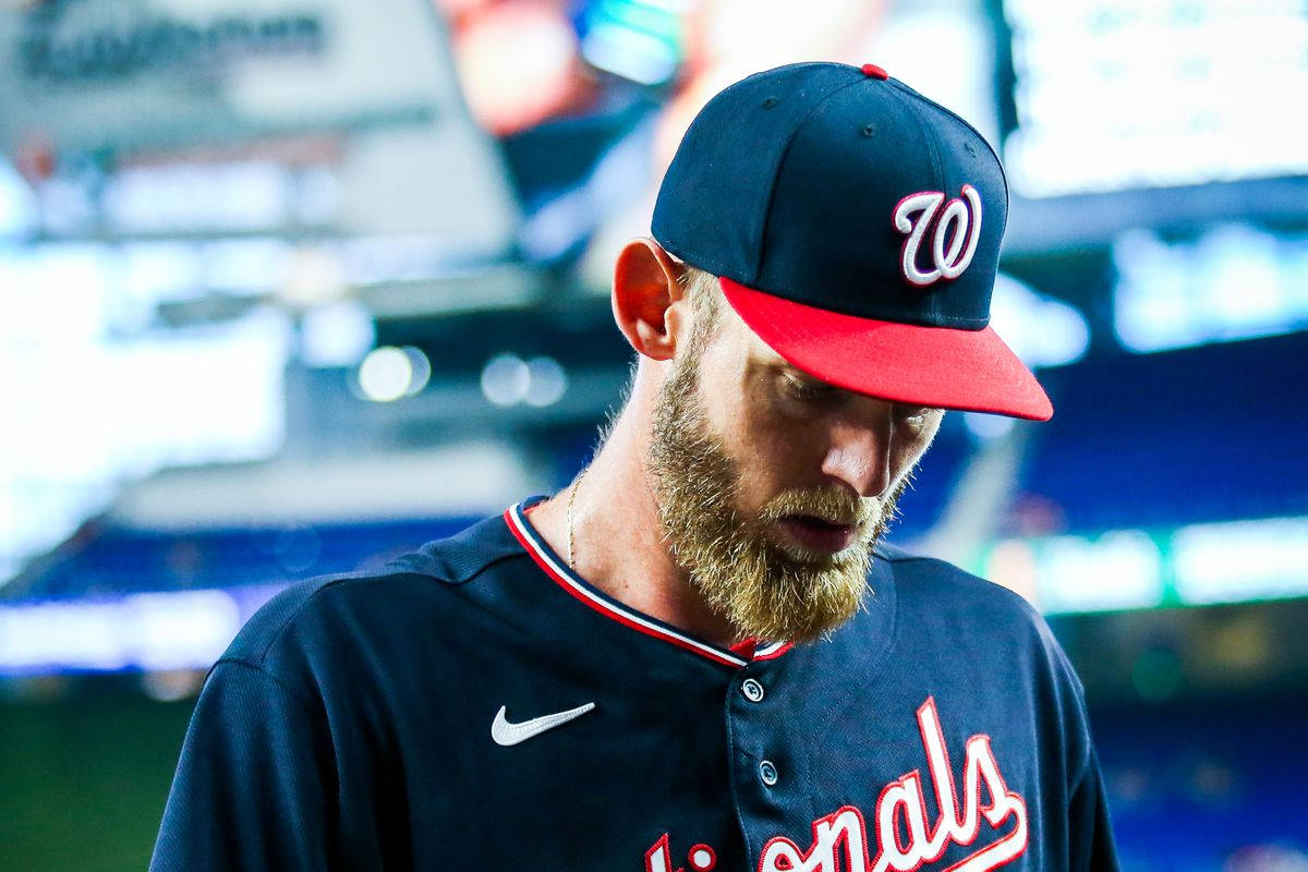 Stephen Strasburg Looking Down Wallpaper