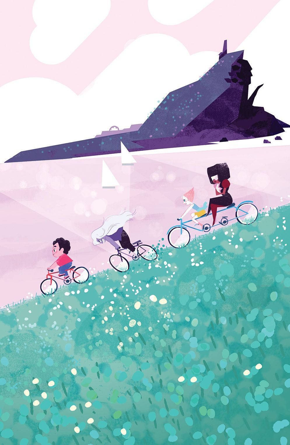 Steven Universe Bike Riding Wallpaper