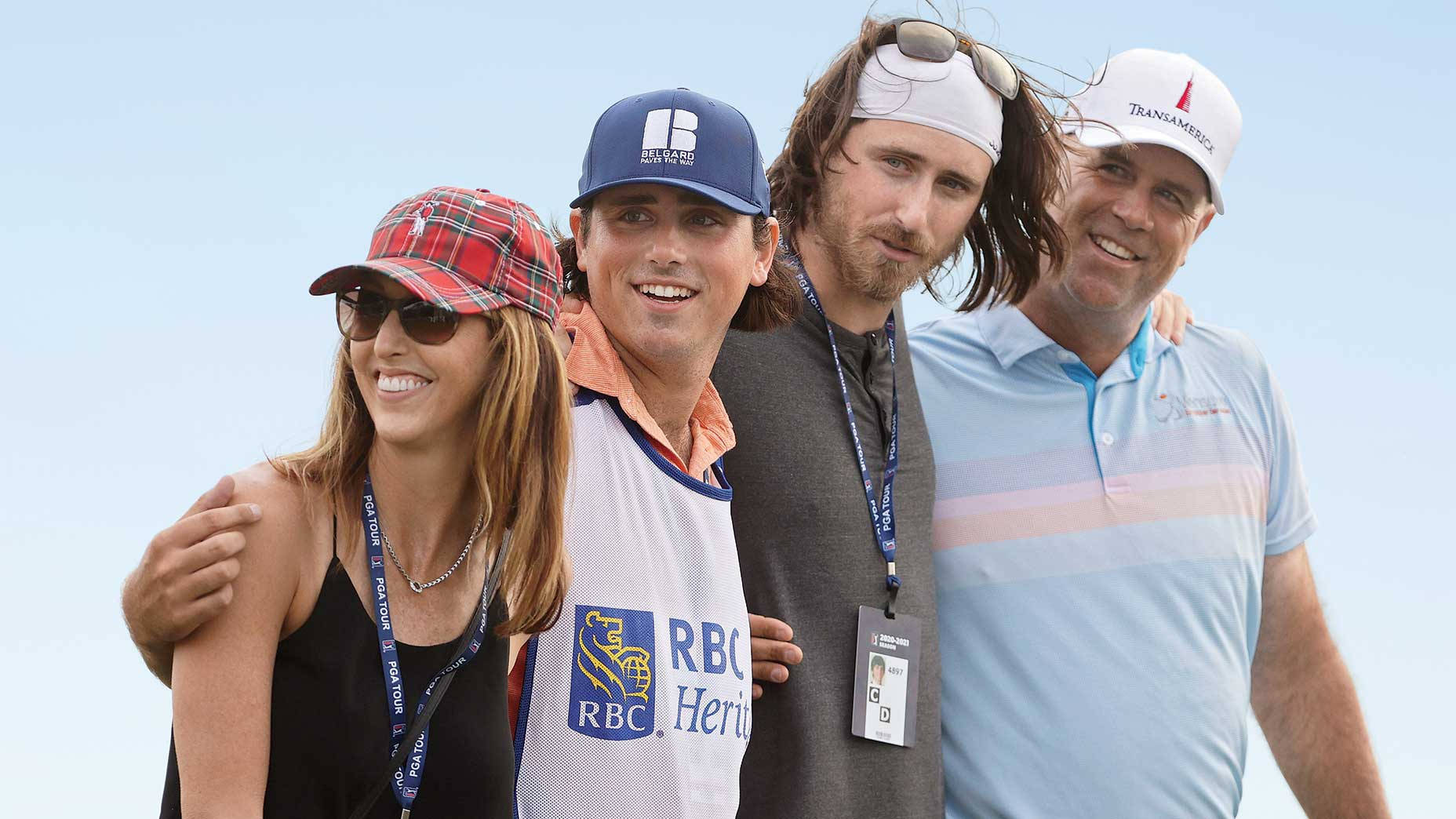 Stewart Cink Hugging His Family Wallpaper