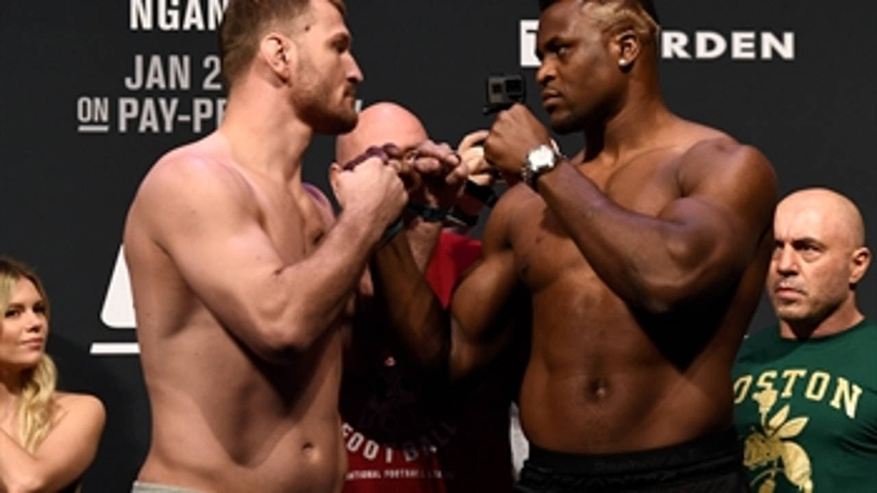 Stipe Miocic Pre-fight Matchup Wallpaper