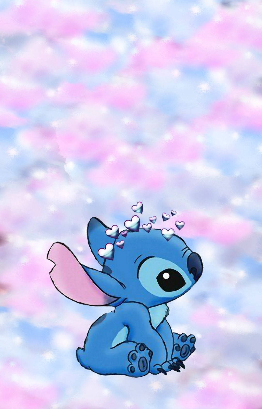 Stitch Disney On Pastel Background Wallpaper