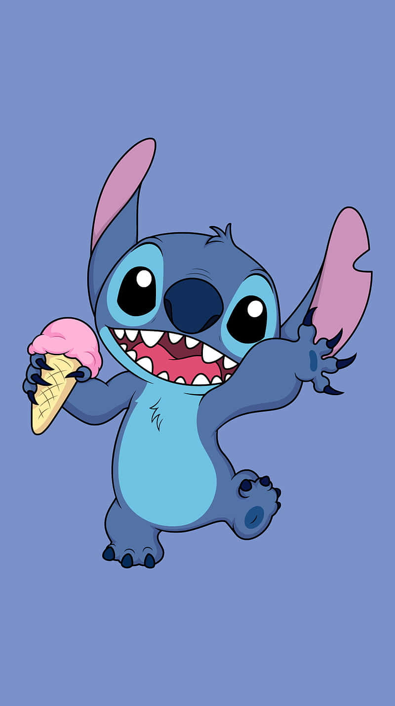 Stitch Ice Cream Cone Wallpaper