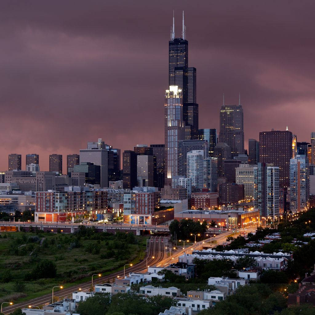 Stormy Day In Chicago Wallpaper