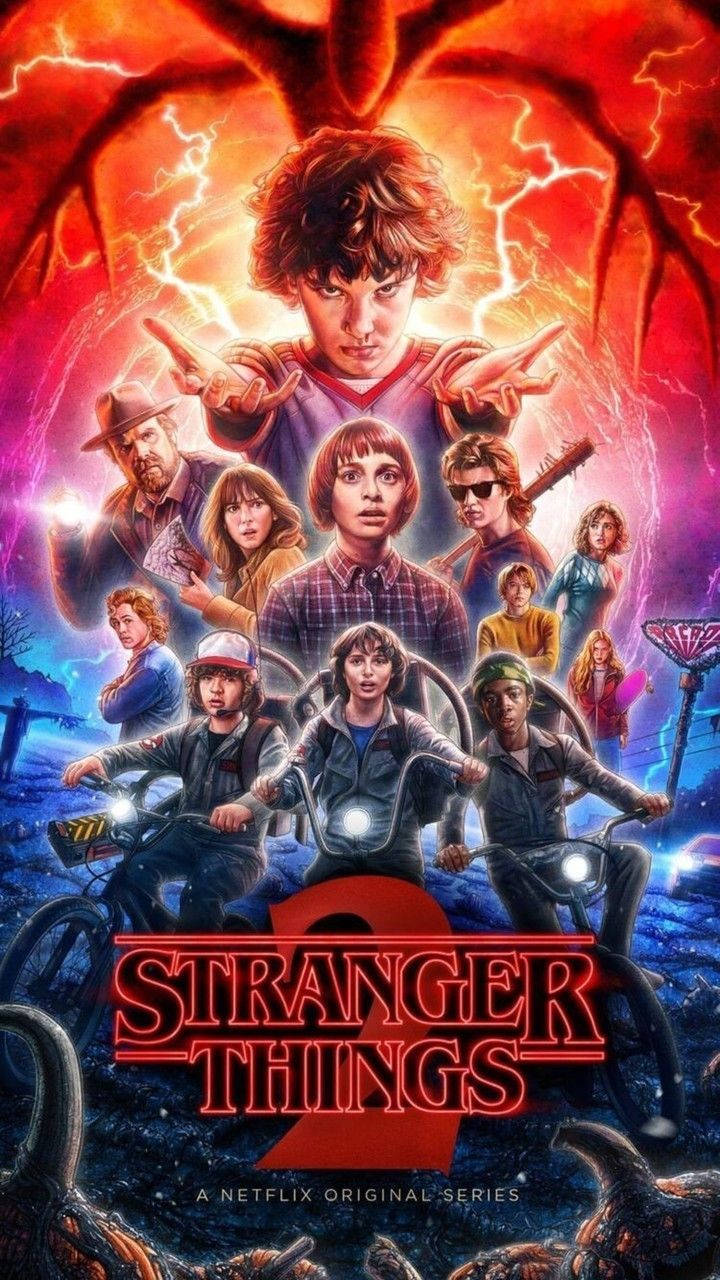 Stranger Things 2 Netflix Promotional Poster Wallpaper
