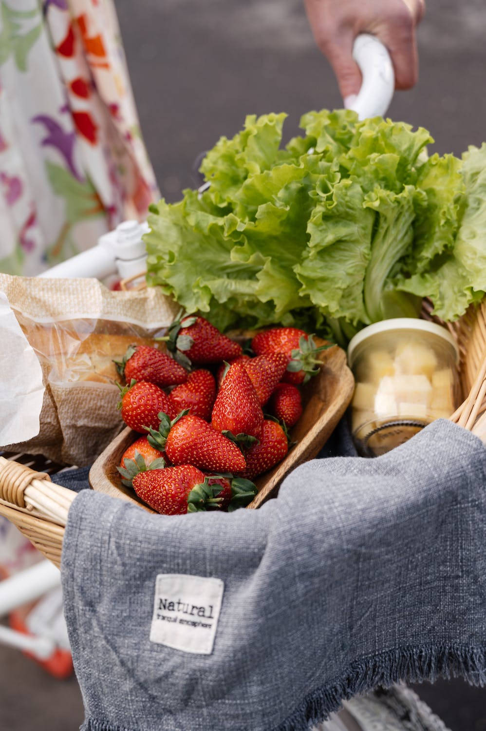 Strawberries And Lettuce Wallpaper