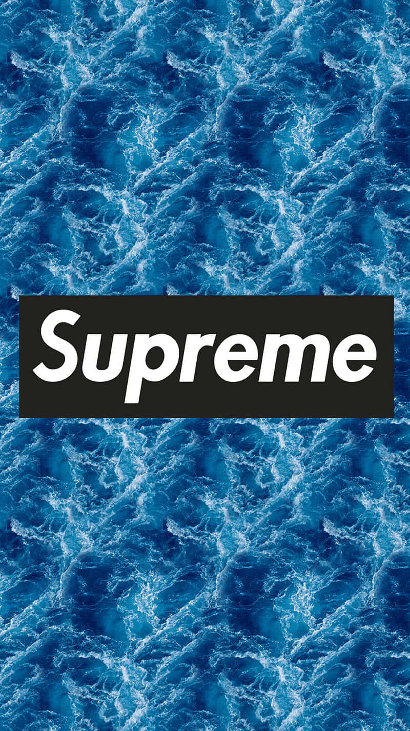 Striking Blue Supreme Wallpaper Wallpaper