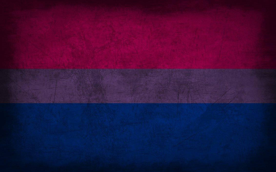 Stunning Blend Of Colors In The Bisexual Pride Flag Artwork Wallpaper