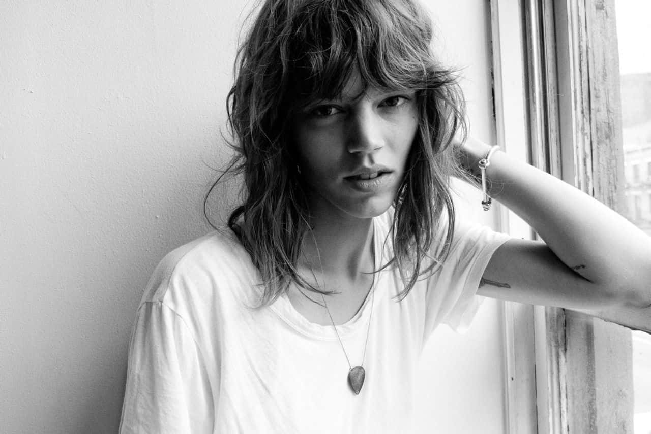 Stunning Portrait Of Freja Beha Erichsen, A Top-tier Fashion Model Wallpaper