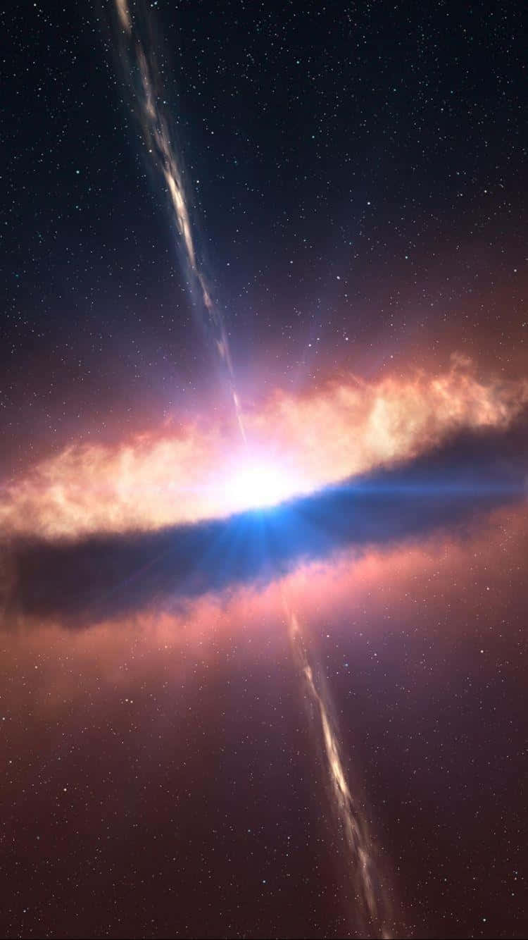 Stunning Quasar In Outer Space Wallpaper