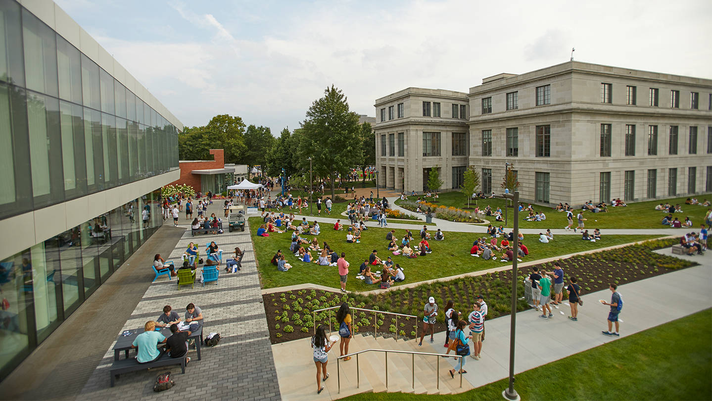 Stunning View Of Case Western Reserve University Quad Wallpaper