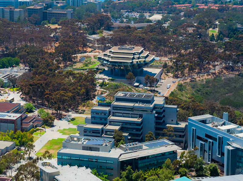 Stunning View Of Geisel Library At Ucsd Campus Wallpaper