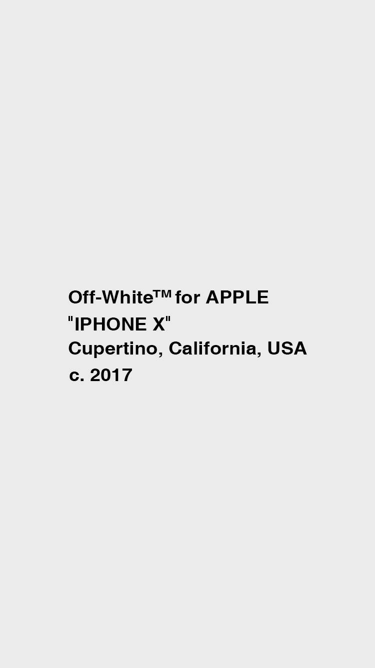 Style Your Apple Devices With Off-white Wallpaper
