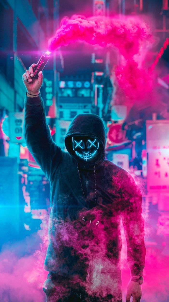 Stylish Cyberpunk Rioter Wallpaper