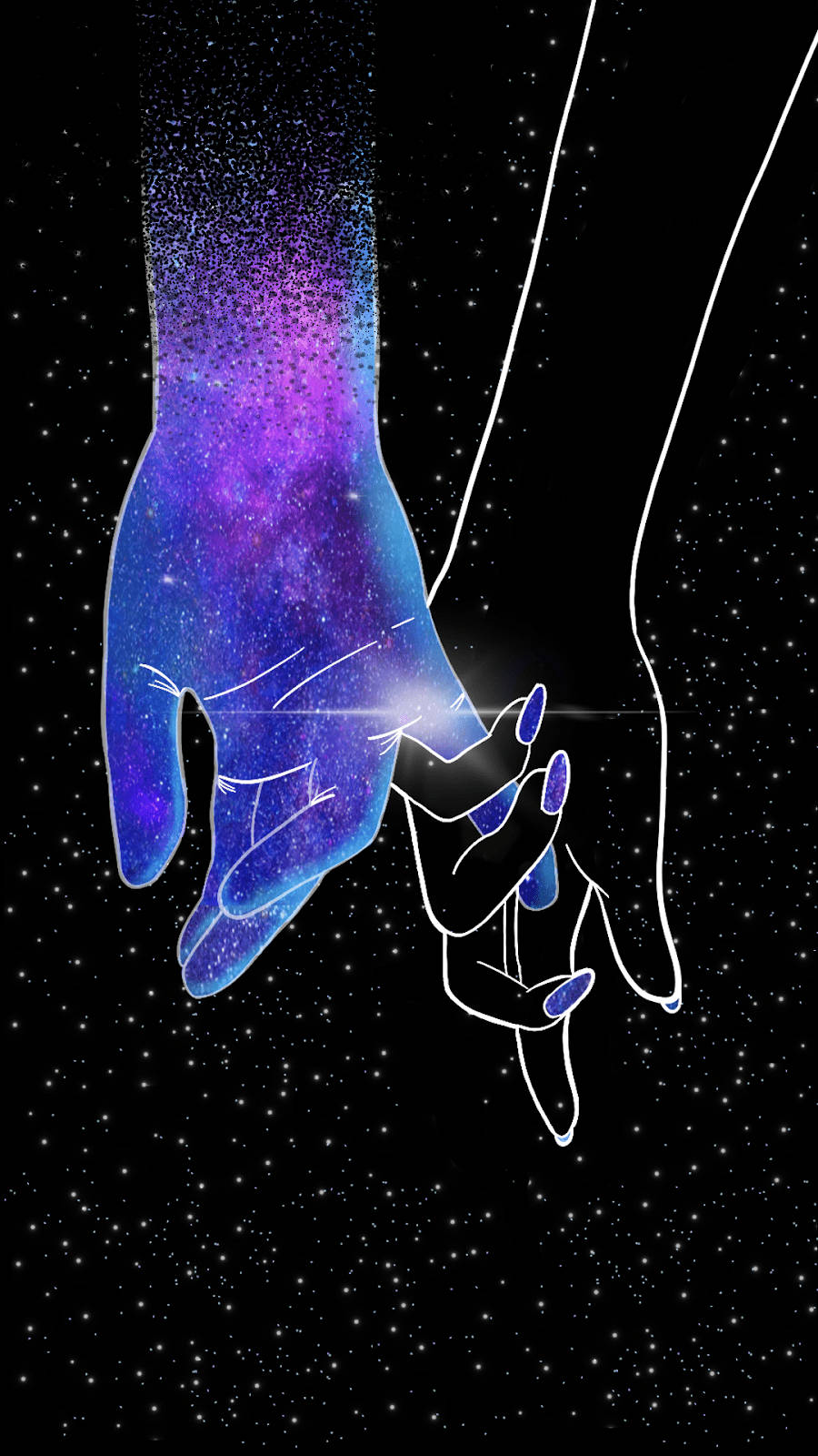 Stylish Illustration Of Hands Holding Wallpaper