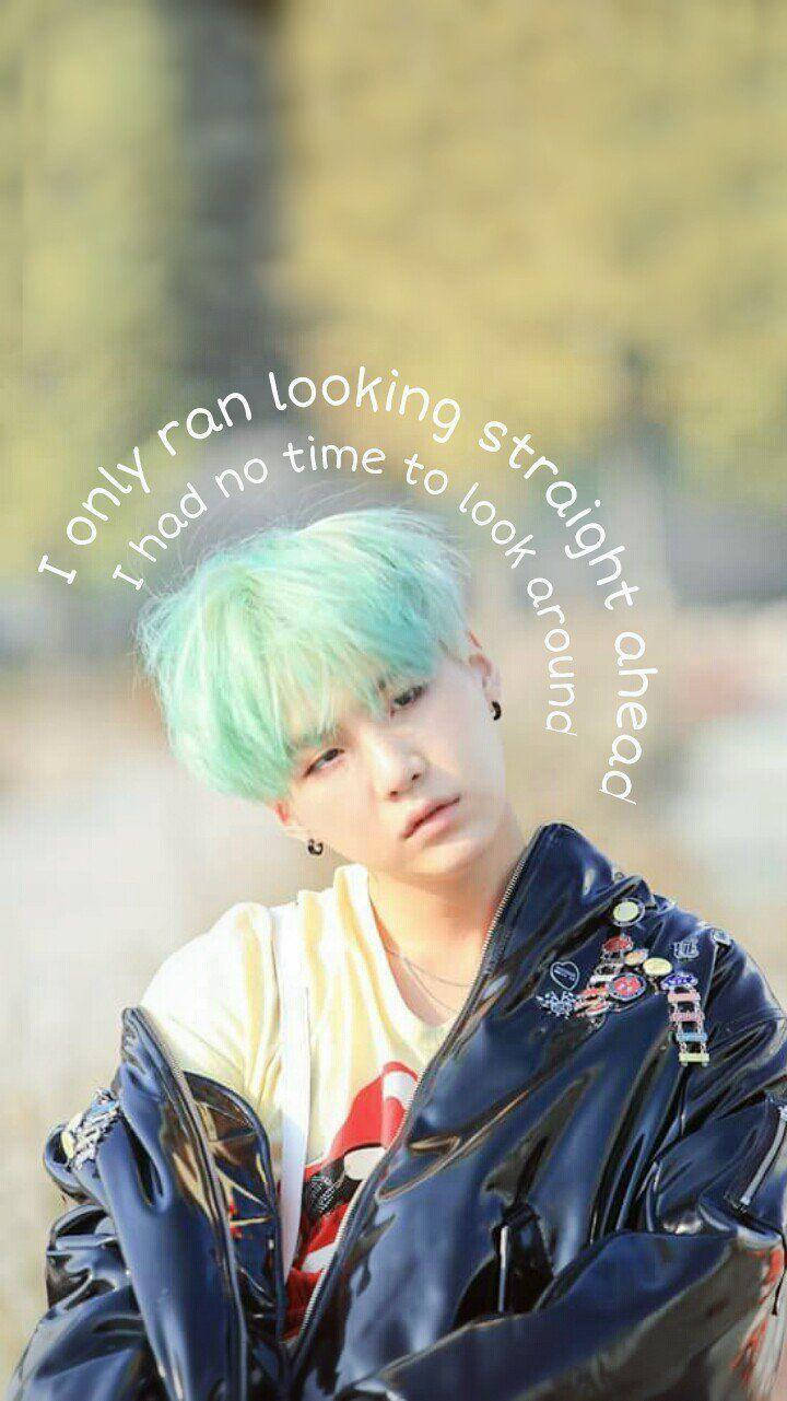 Suga Bts Mint Hair Wallpaper