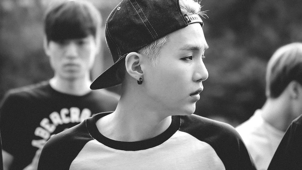 Suga Bts Monochrome Wallpaper