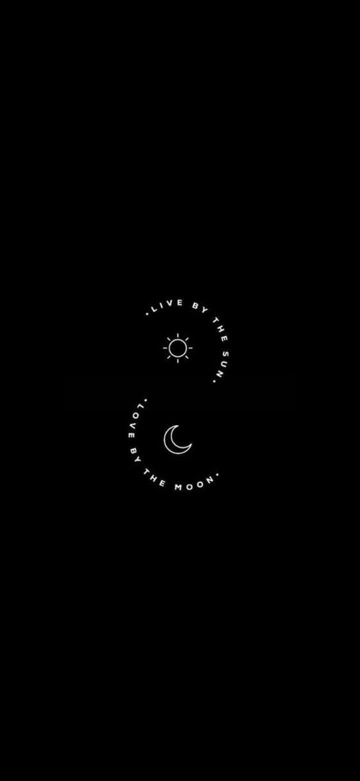 Sun And Moon Embrace Aesthetic Wallpaper
