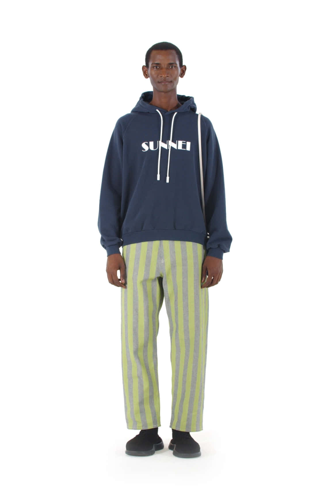 Sunnei Blue Hoodie With Logo Wallpaper