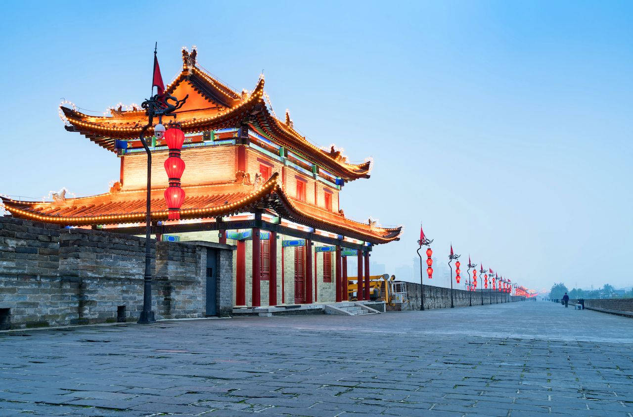 Sunrise On Xian Wall Wallpaper