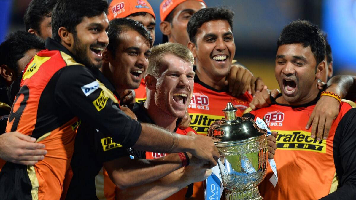 Sunrisers Hyderabad Team Championship Celebration Wallpaper