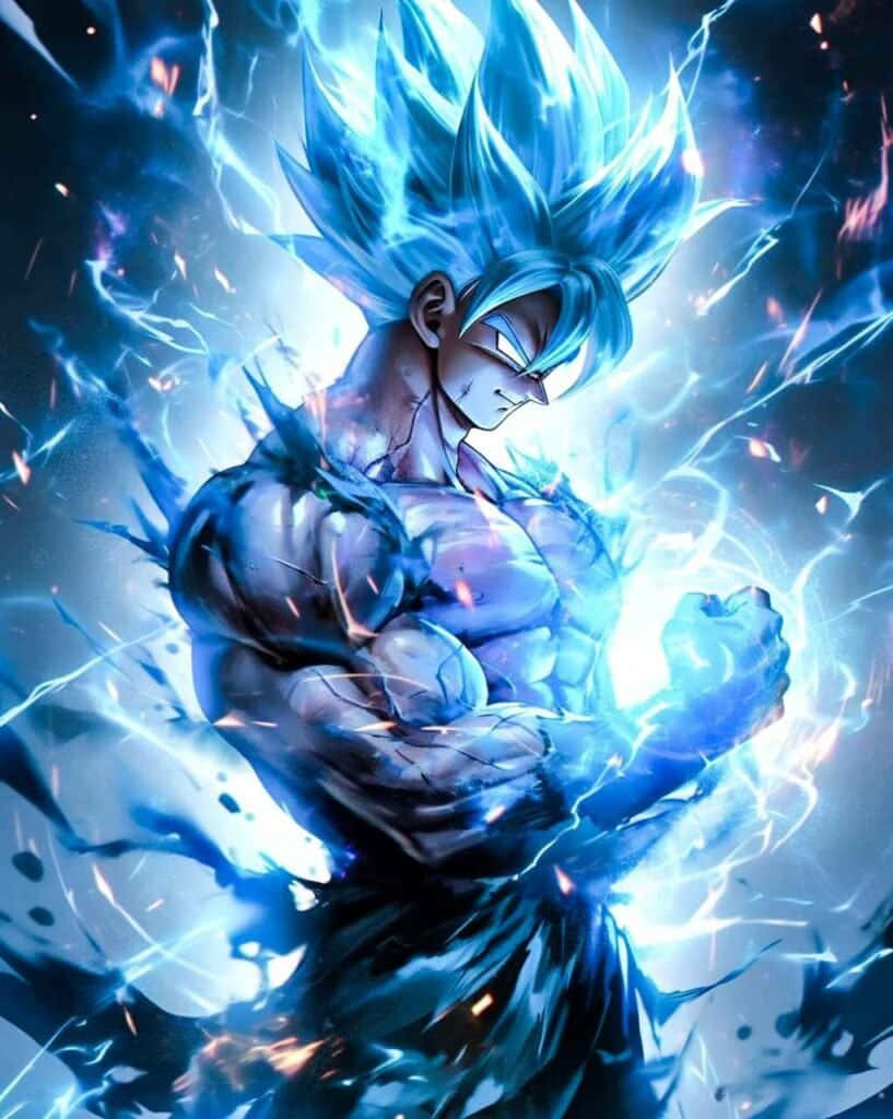 Super Saiyan Blue Goku Power Up Wallpaper