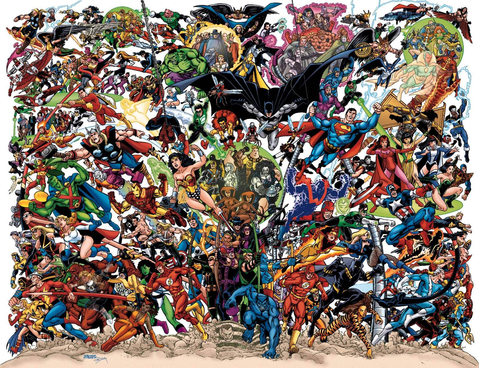 Superhero Marvel And Dc Wallpaper