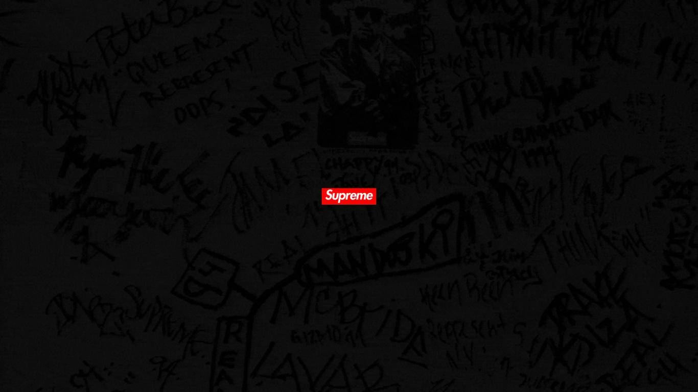 Supreme Graffiti Laptop Wallpaper