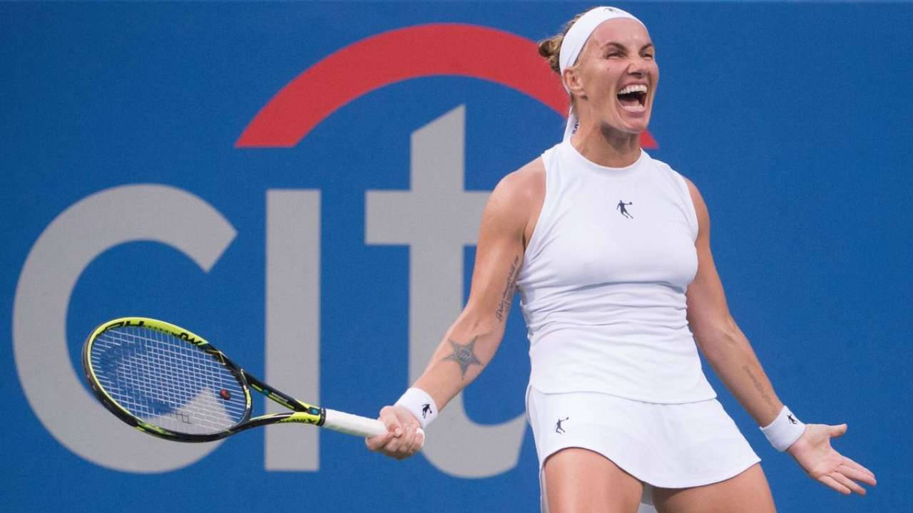 Svetlana Kuznetsova Yelling Wallpaper