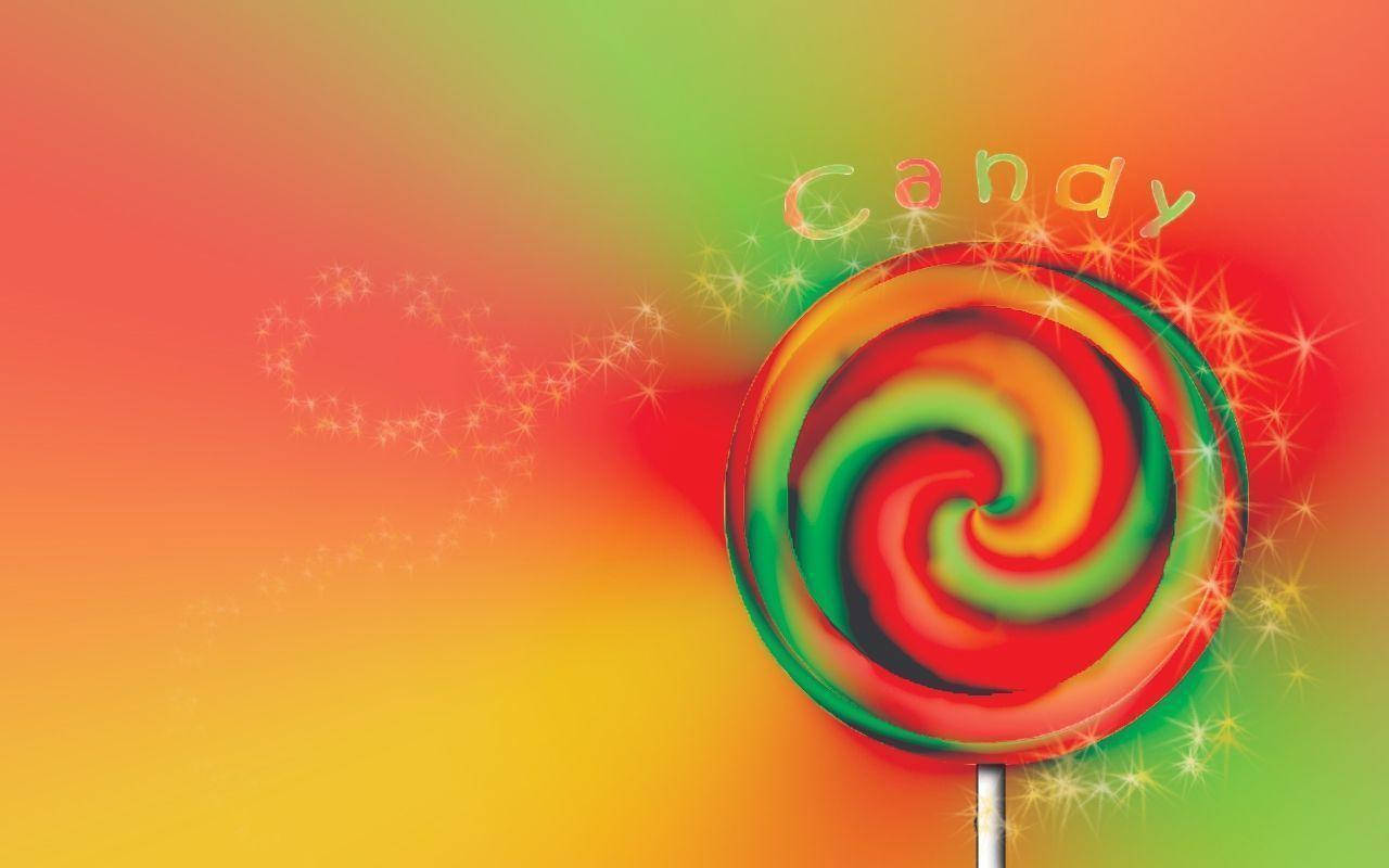 Swirly Lollipop Cute Desktop Wallpaper