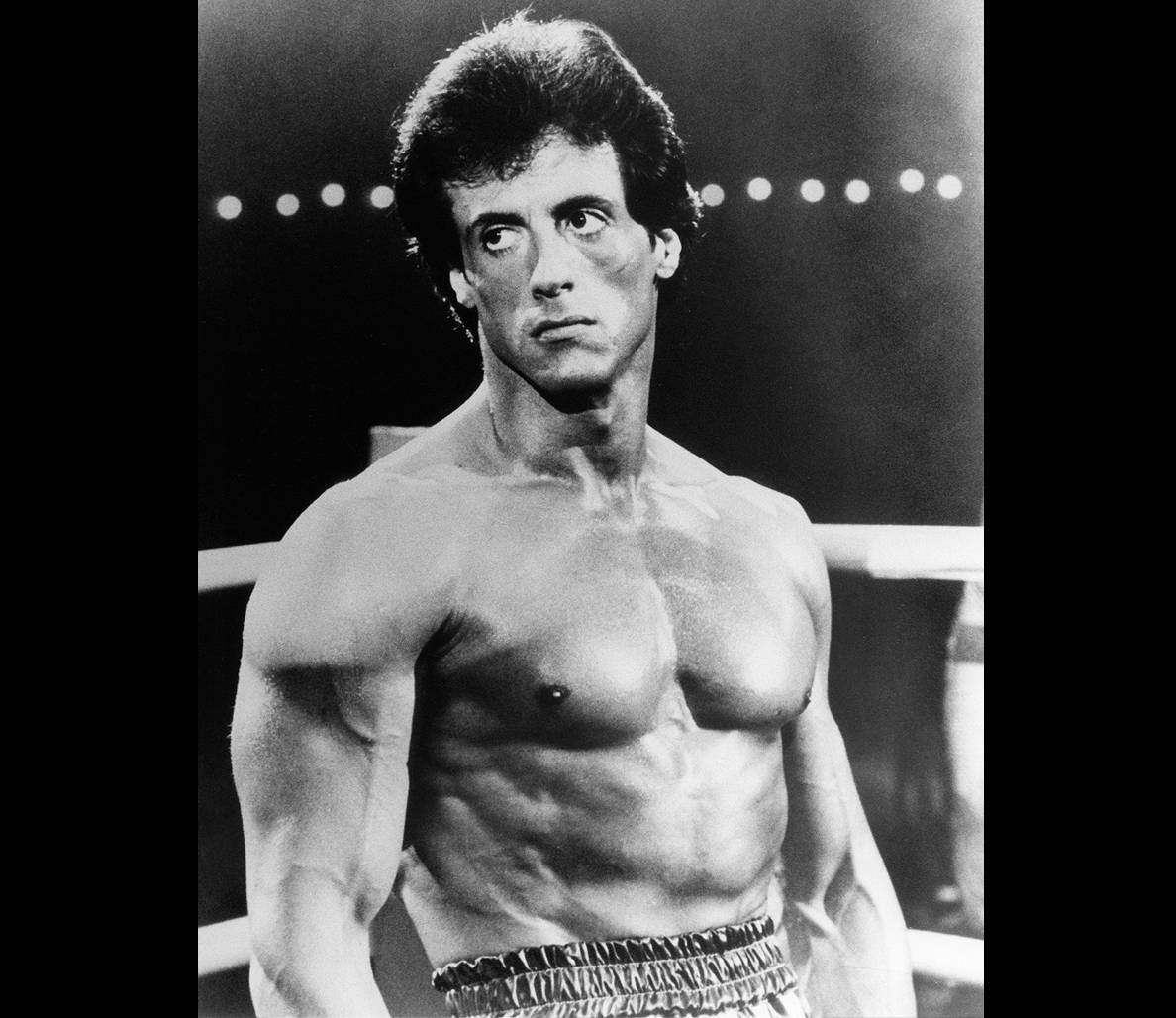 Sylvester Stallone Black White Rocky Wallpaper