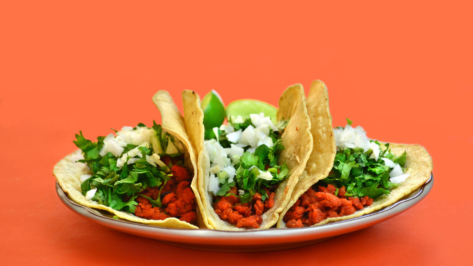 Tacos Al Pastor With Chopped Pork Wallpaper