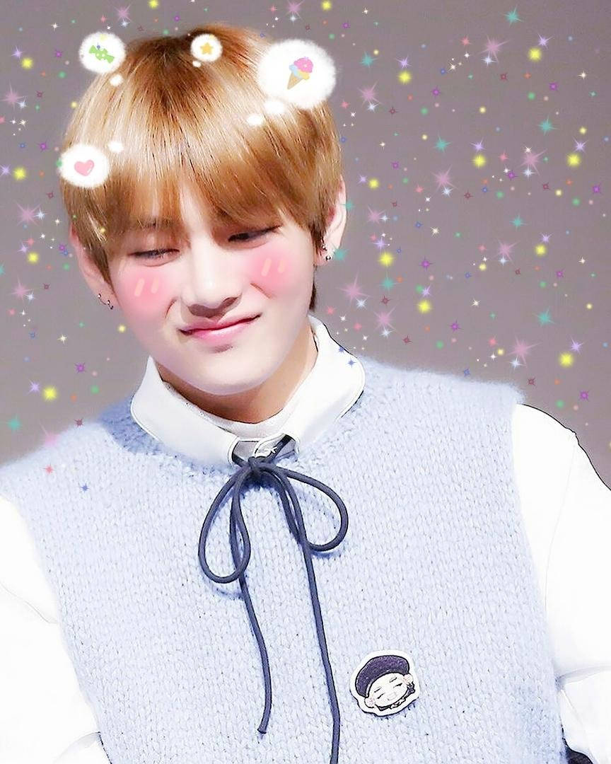 Taehyung Cute Blushing Wallpaper