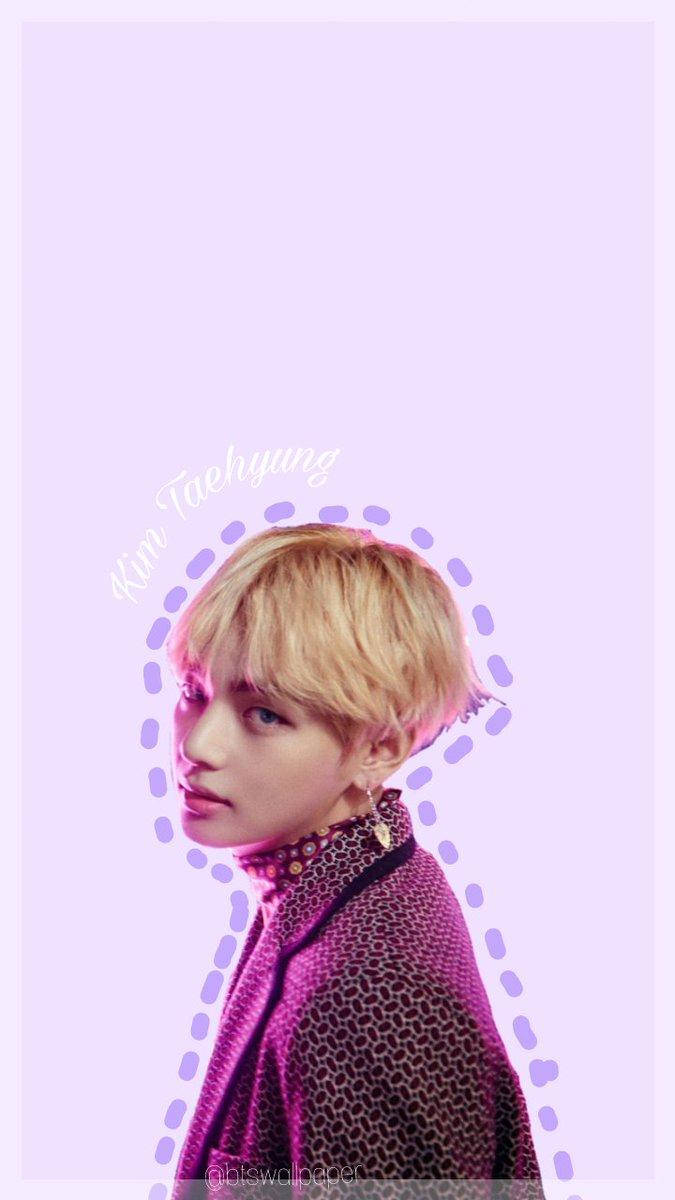 Taehyung Cute Cutout Photograph Wallpaper