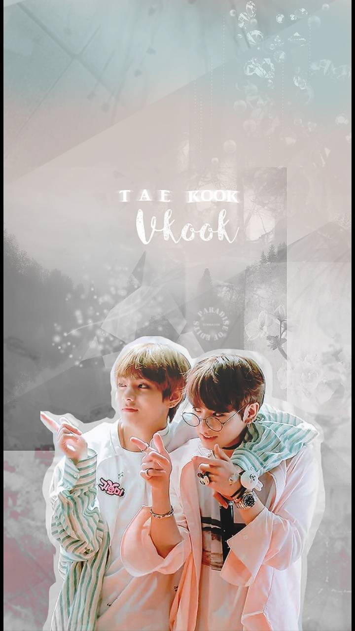 Taekook Bts Cute Pastel Wallpaper