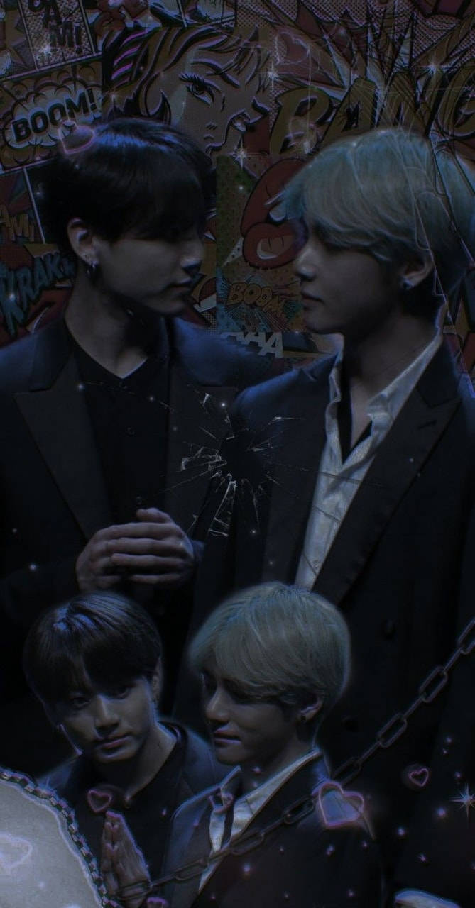 Taekook Bts Dark Aesthetic Wallpaper