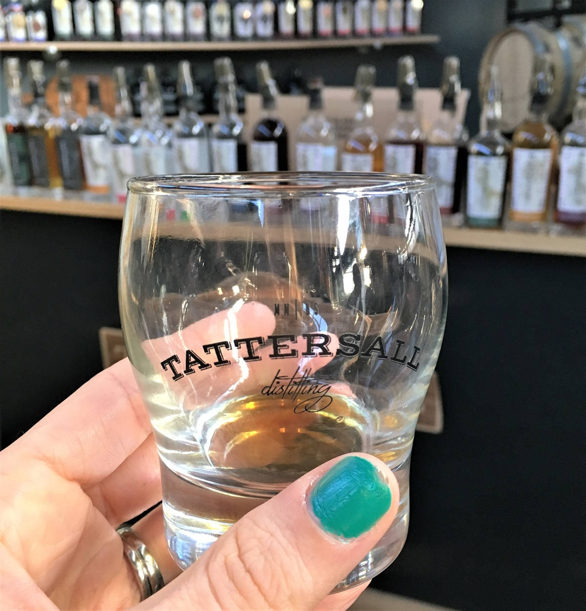 Tattersall Distilling Signature Shot Glass Wallpaper