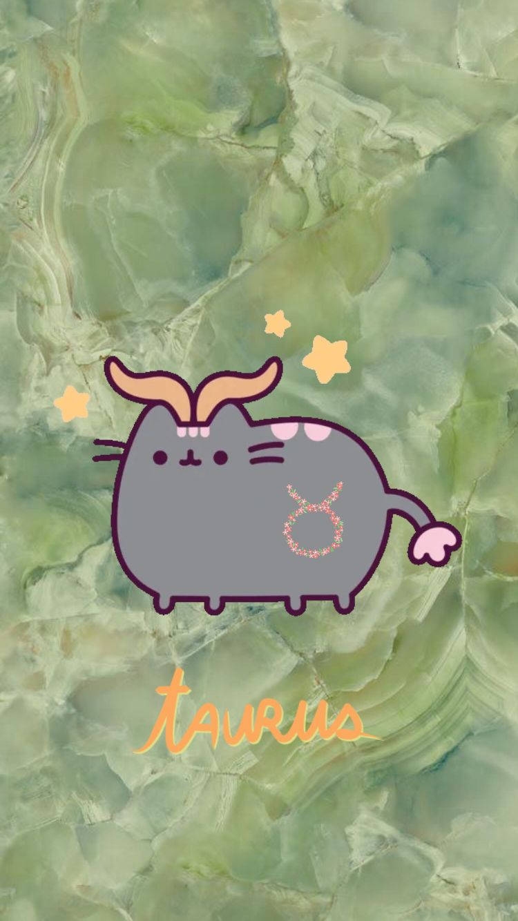 Taurus Zodiac Pusheen Wallpaper