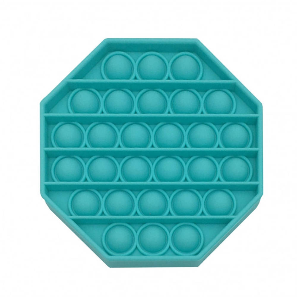 Teal Octagon Pop It Wallpaper