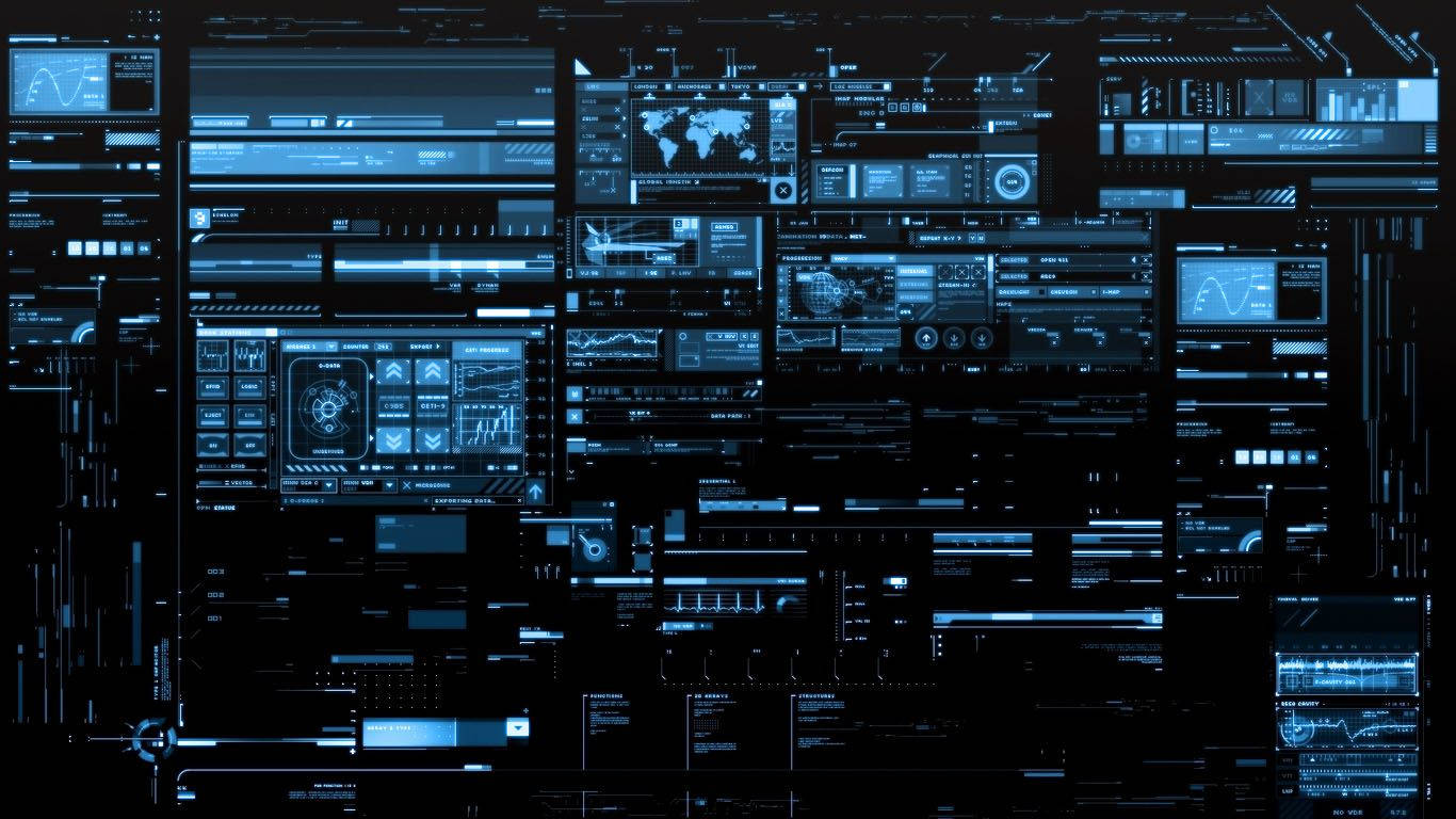 Technology Control Center Screen Wallpaper