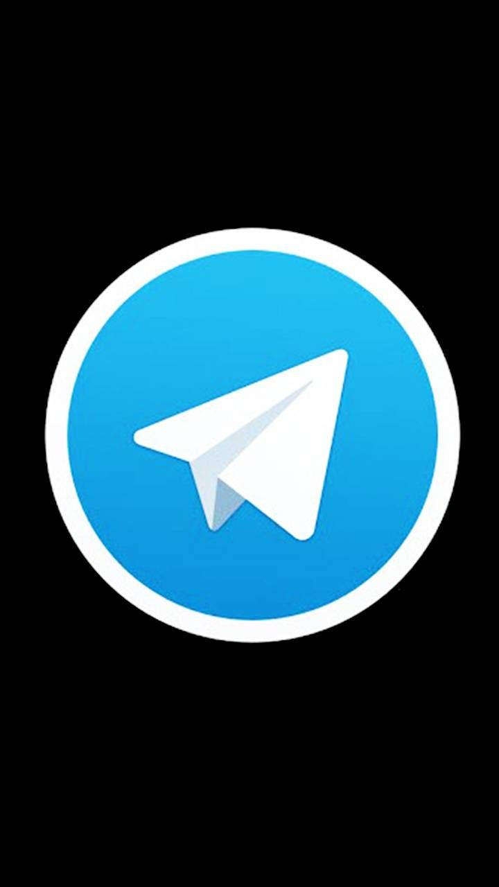 Telegram Circle Black Background Wallpaper