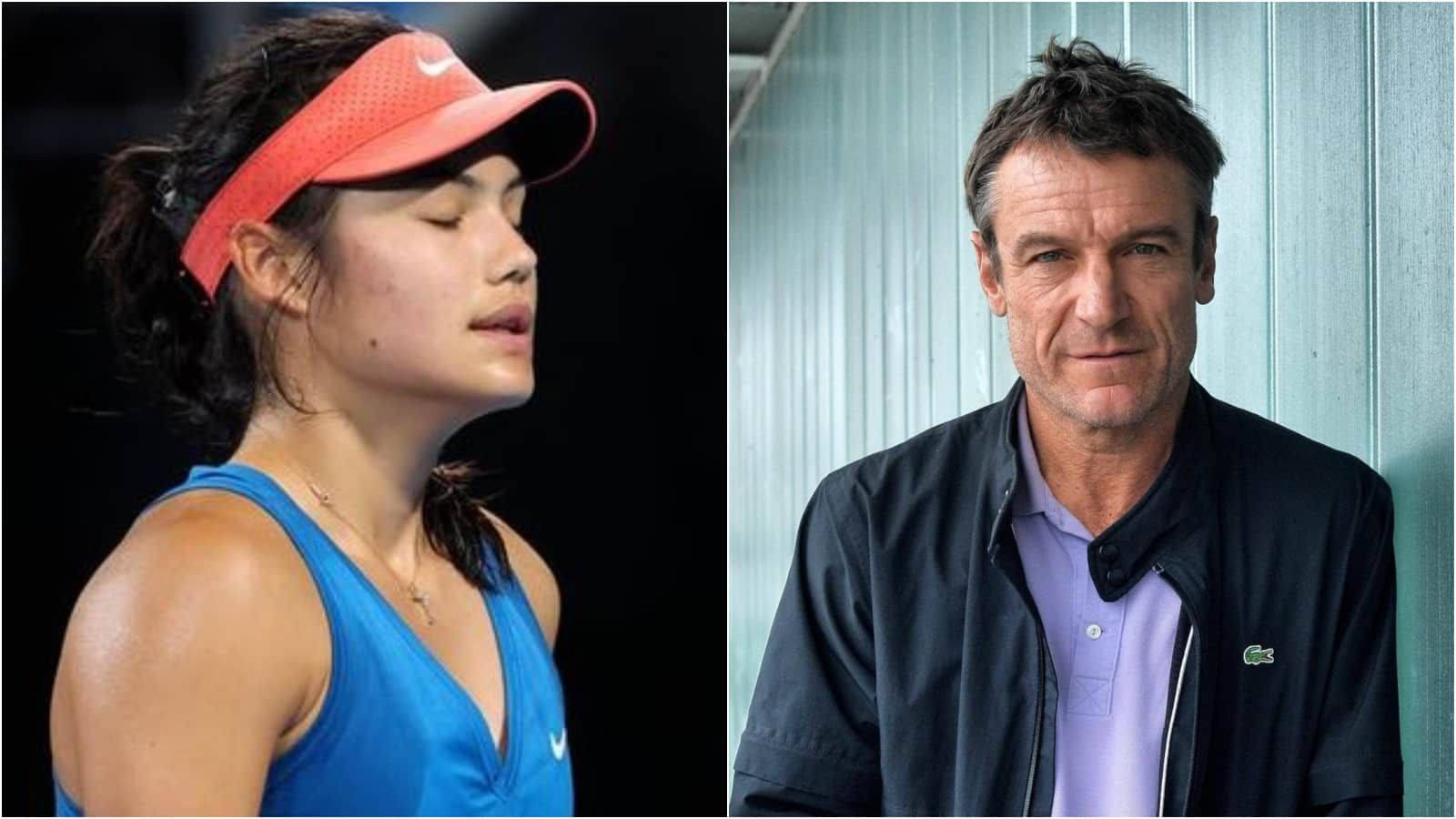 Tennis Legends Emma Raducanu And Mats Wilander Wallpaper