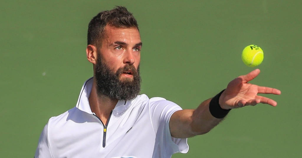 Tennis Professional Benoit Paire In Action Wallpaper