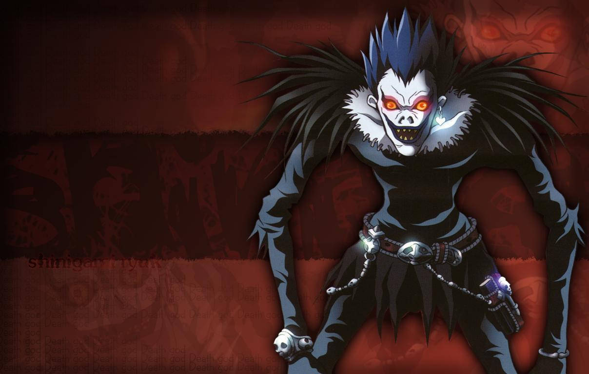 Terrifying Ryuk God Of Death Wallpaper