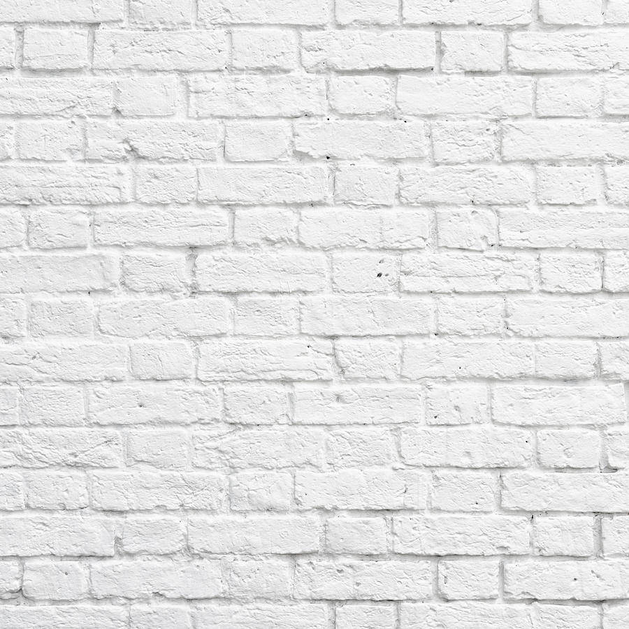 Textured White Brick Wall Flemish Bond Wallpaper