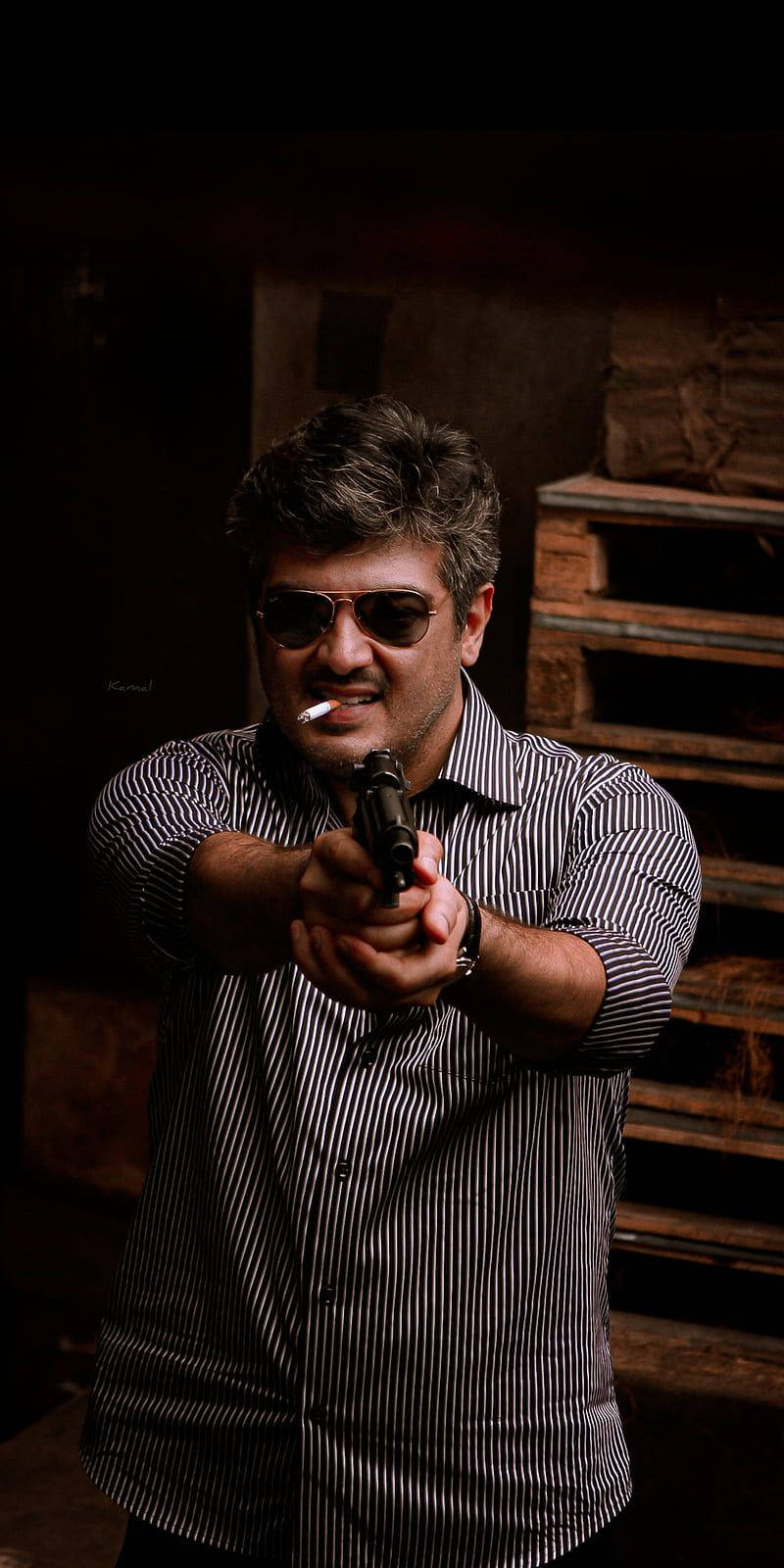 Thala Ajith Mankatha Smoking Wallpaper