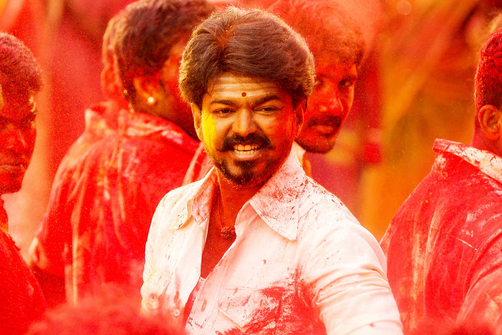 Thalapathy Hd Red Art Wallpaper