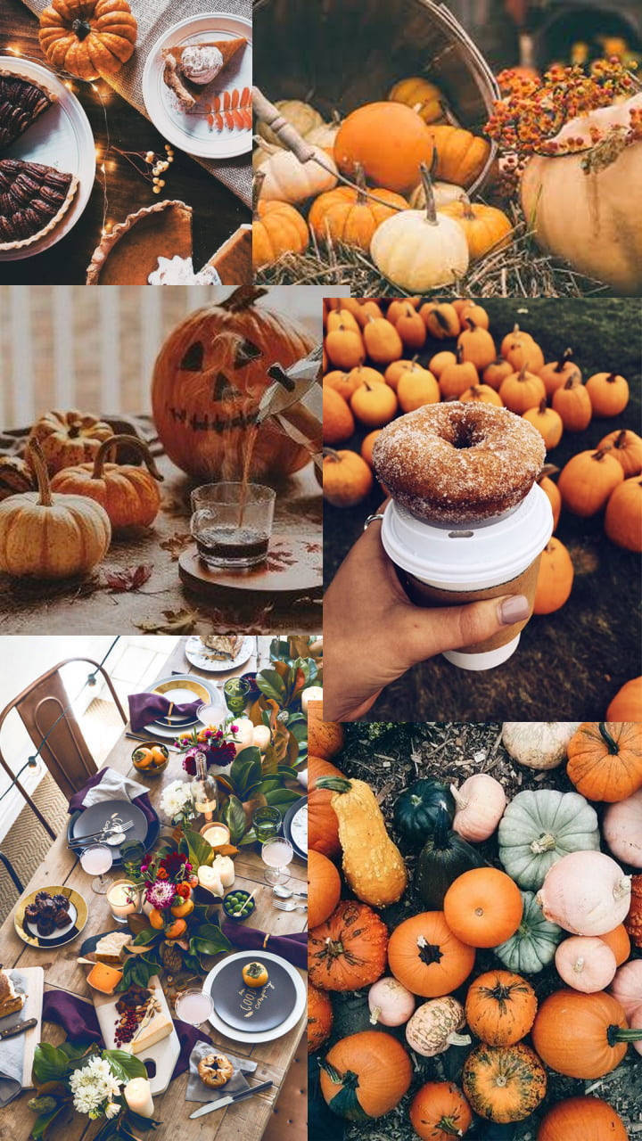 Thanksgiving Aesthetic Collage Wallpaper