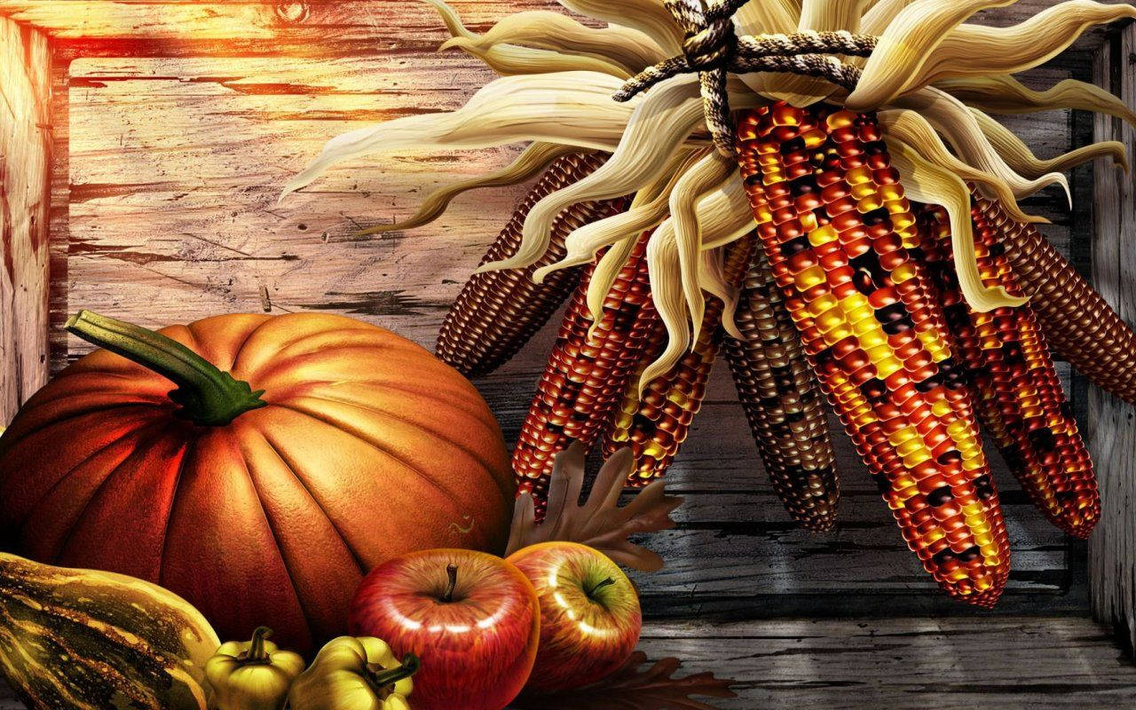 Thanksgiving Roasted Corn Wallpaper