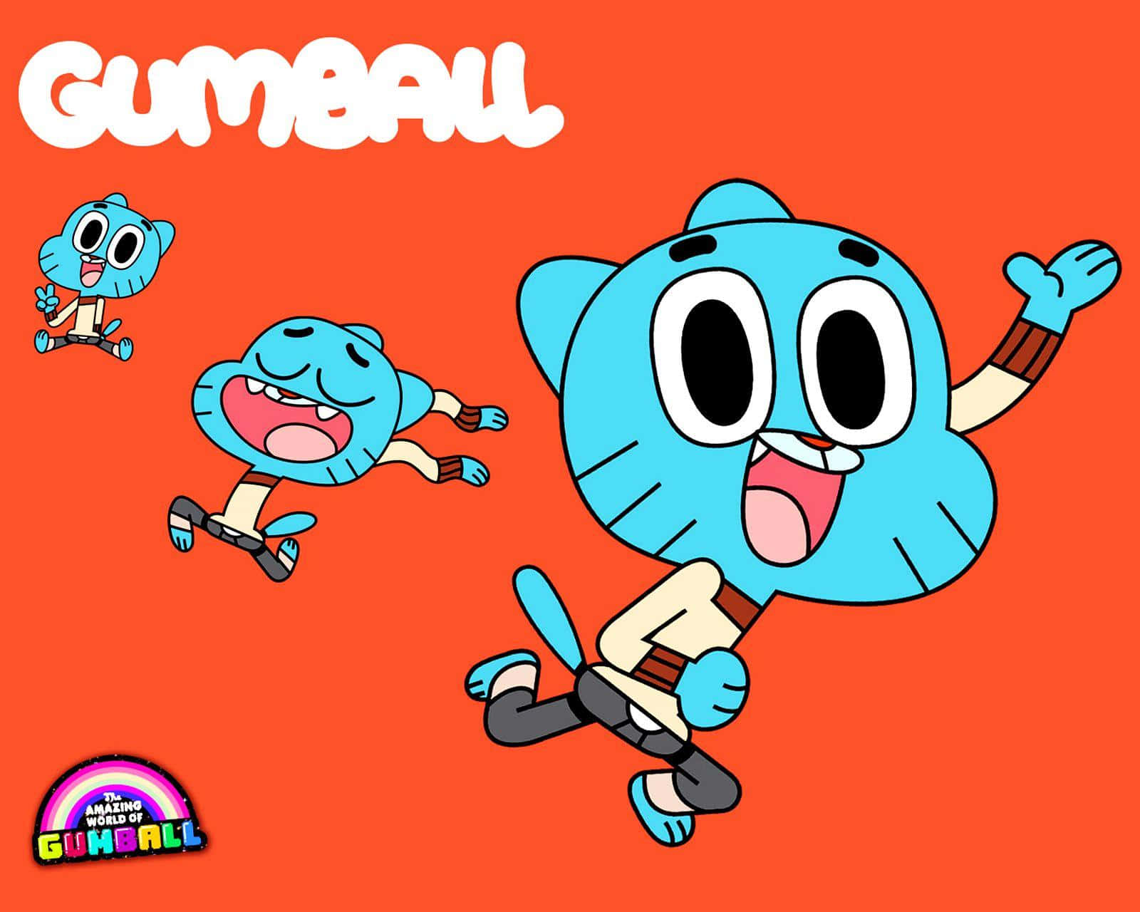 The Amazing World Of Gumball Characters On A Colorful Background Wallpaper