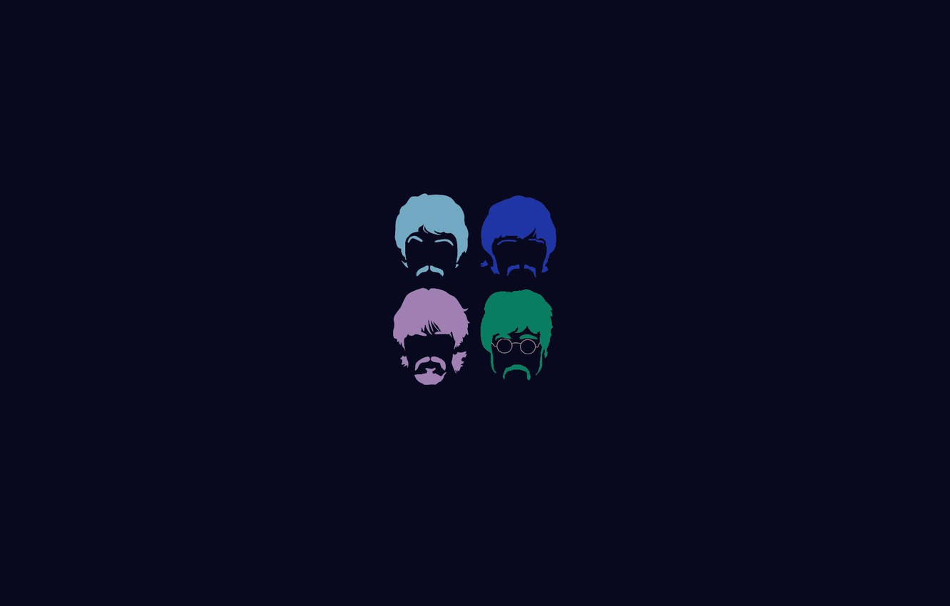 The Beatles Minimalist Wallpaper